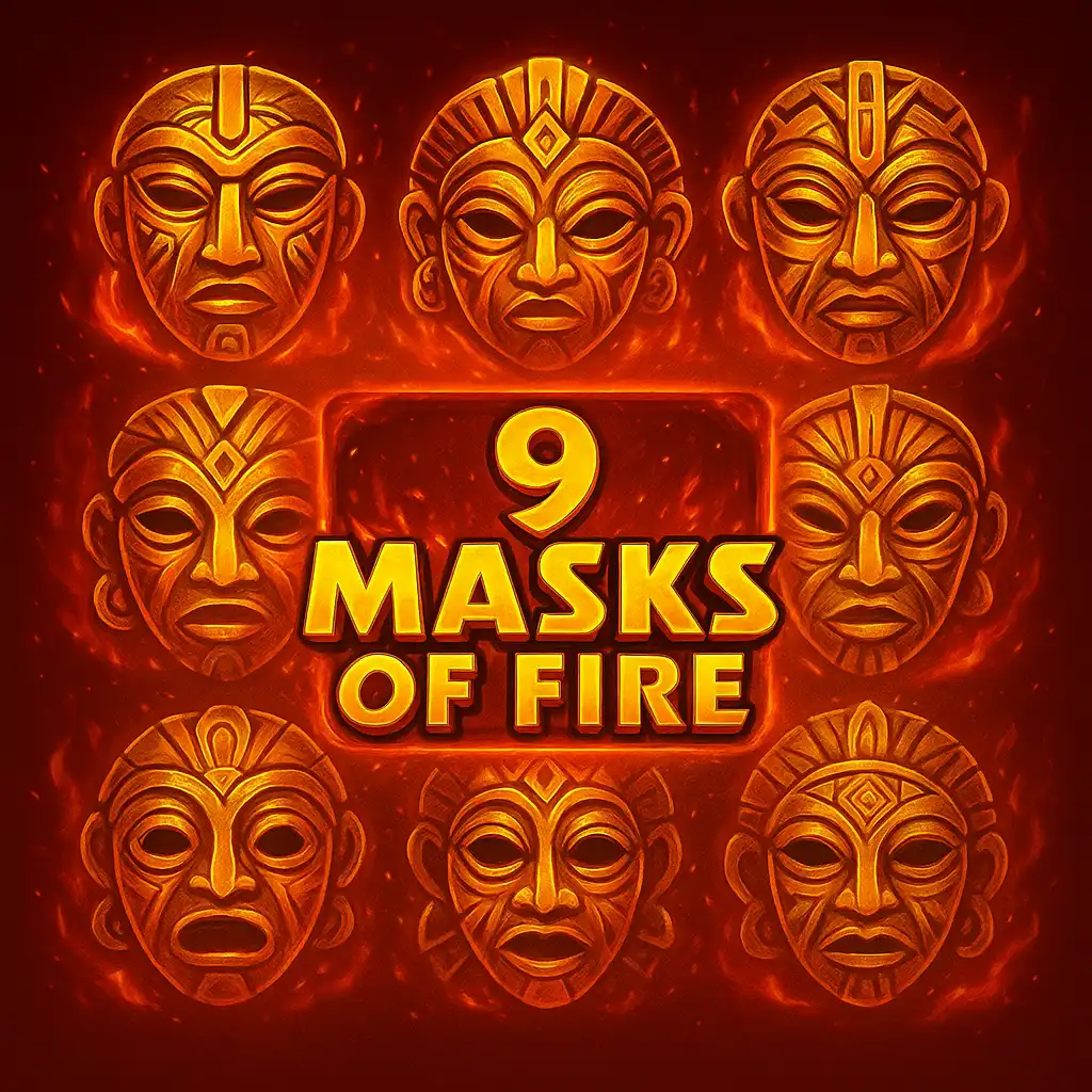 9 Masks Of Fire slot cover art